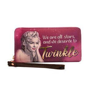 1905 Norma Jeane as Marilyn Wallet with Zipper - Twinkle